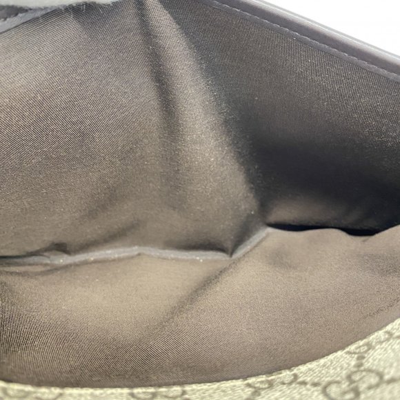 Gucci Shoulder Bag GG Supreme 388924 Brown Champagne Men's Women's - Picture 10 of 12